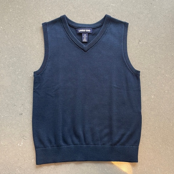 Lands' End Other - Lands' End Kids Navy Sweater Vest